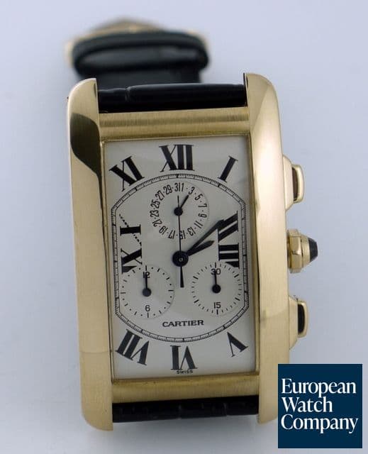 Image of Cartier American Tank Chronograph YG