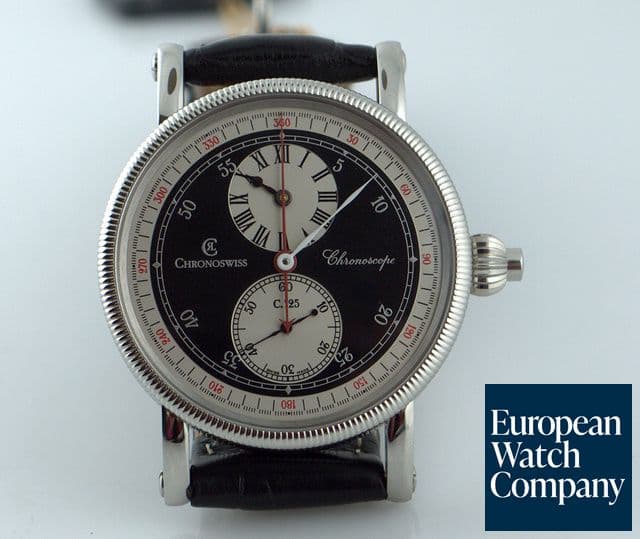 Image of Chronoswiss Chronoscope SS Black Dial