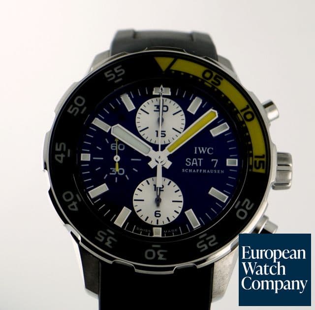 Image of IWC NEW Version Aquatimer Chrono SS/Rubber