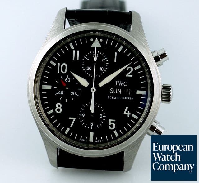 Image of IWC Pilot Chronograph SS/Strap Deployant Buckle