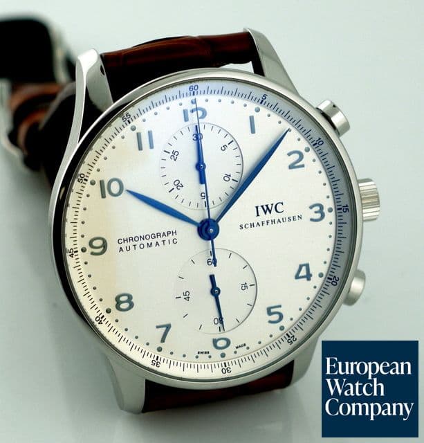 Image of IWC Portugieser Chronograph SS/Blue