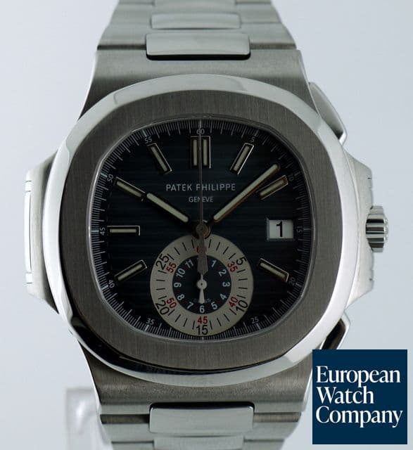 Image of Patek Philippe Nautilus Chronograph Blue Dial SS/SS