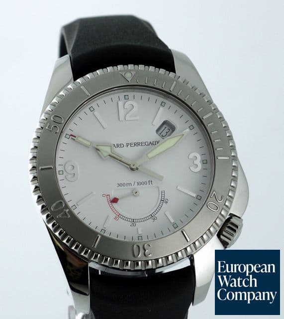 Image of Girard Perregaux Sea Hawk II Power Reserve SS / Rubber 42MM
