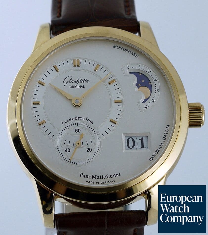 Image of Glashutte Original Panomatic Lunar 18K RG NEW
