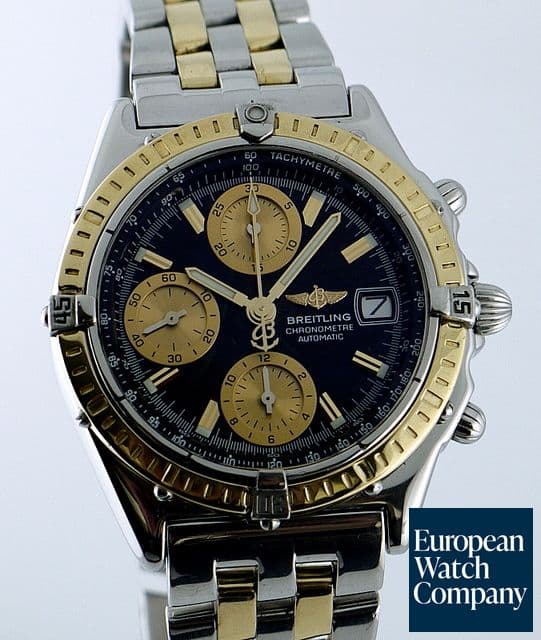 Image of Breitling Chronomat Chronograph 18K / SS Black Dial 39MM