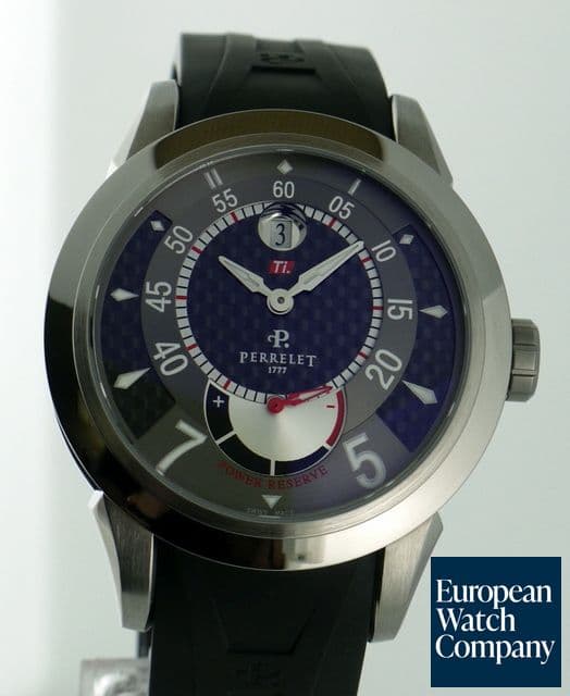 Image of Perrelet Louis-Frederic Titanium / Rubber Power Reserve 43.5MM