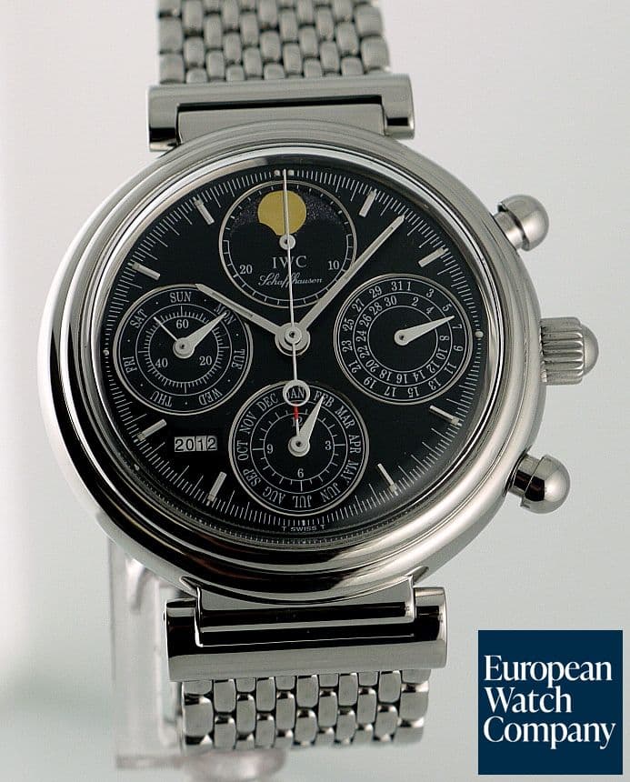 Image of IWC Da Vinci Perpetual Chronograph Black SS/SS