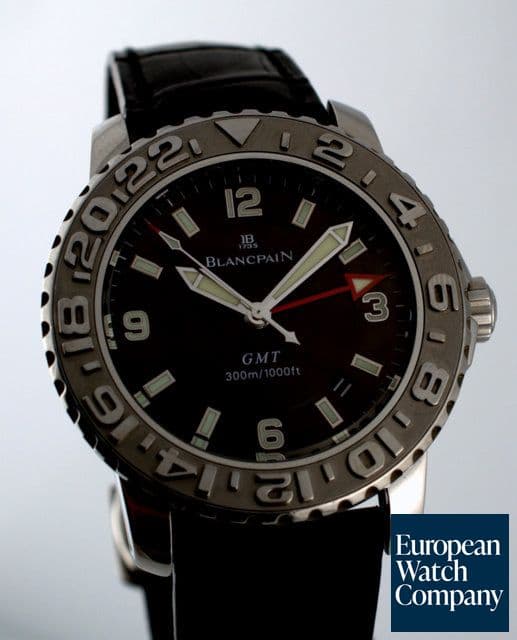 Image of Blancpain Blancpain Fifty Fathoms GMT Trilogy Collection SS 40MM