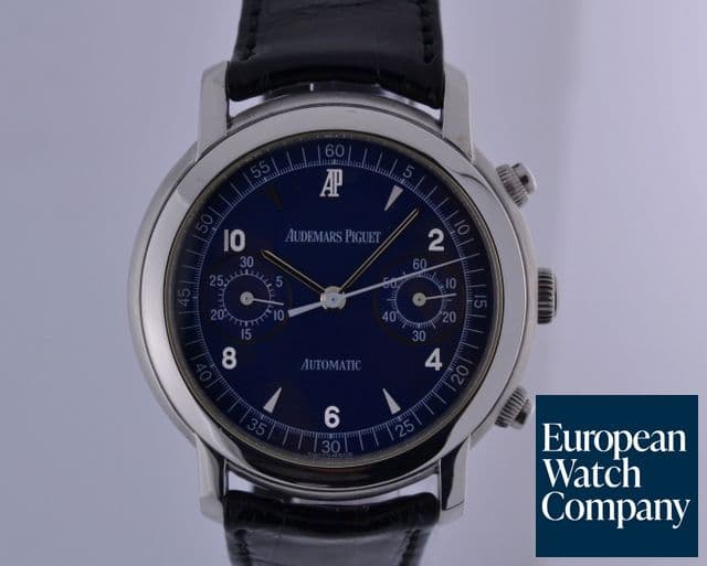 Image of Audemars Piguet Jules Audemars Chronograph Blue Dial 18K White Gold 39MM