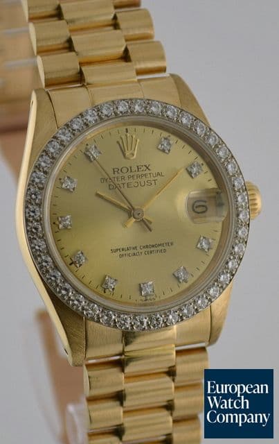 Image of Rolex Datejust Mid-Size YG/YG President 
