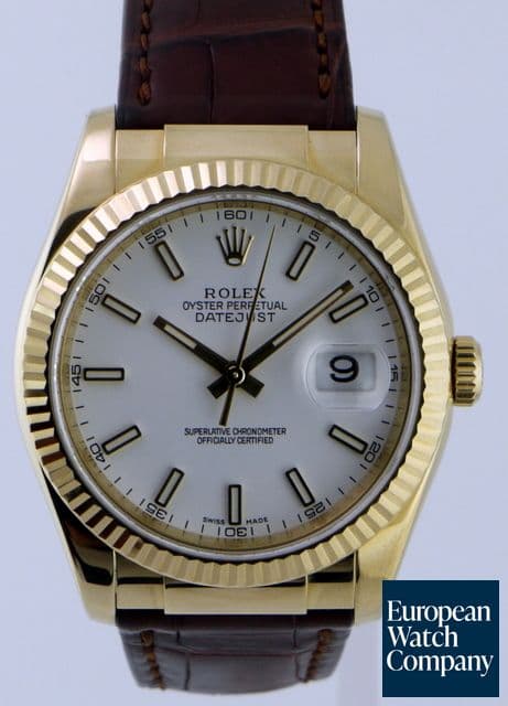 Image of Rolex Datejust YG / Strap White Dial 