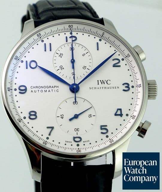 Image of IWC Portugieser Chronograph SS Blue 