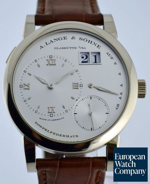 Image of A. Lange and Sohne Lange 1 18K WG Silver Dial
