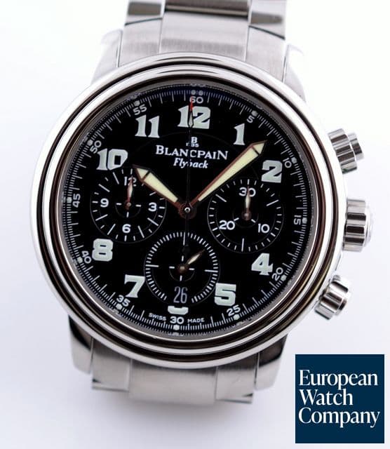 Image of Blancpain Flyback Chronograph Black Dial SS/SS 38MM