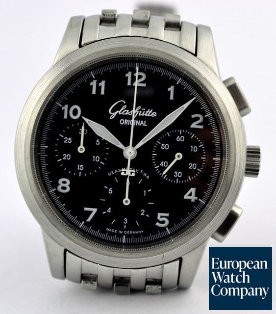 Image of Glashutte Original Navigator Chronograph
SS/SS Black Dial