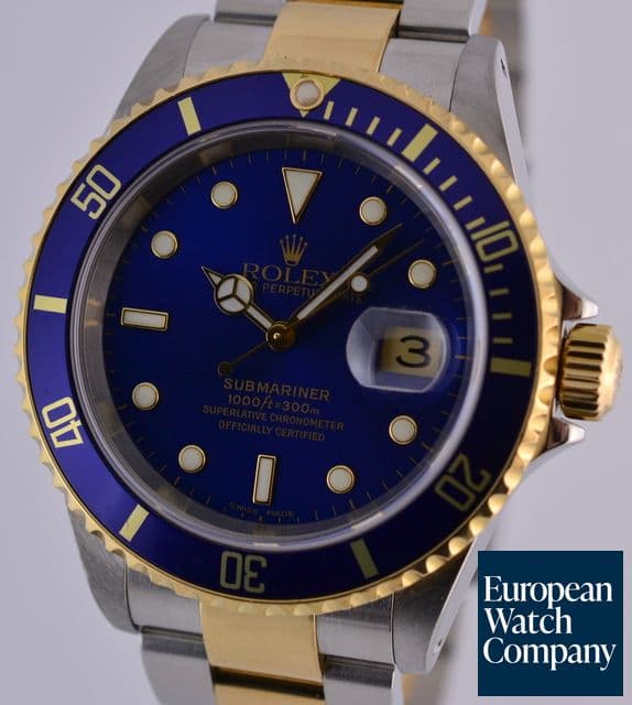 Image of Rolex Submariner 2 Tone Blue Dial Y Series (2003)