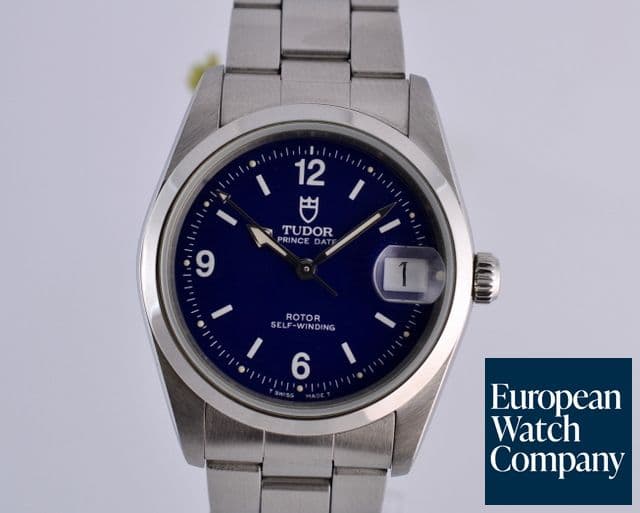 Image of Tudor Oyster Prince Blue Dial Automatic 35MM