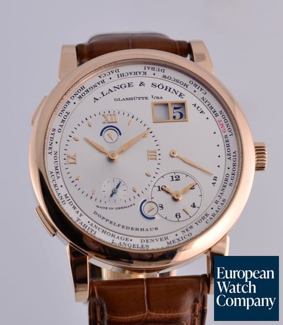 Image of A. Lange and Sohne Lange 1 Time Zone 18k RG Deploaynt

