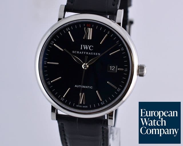 Image of IWC Portofino Automatic 
SS Black Dial NEW