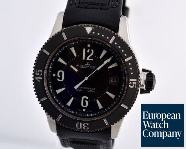 Image of Jaeger LeCoultre Master Compressor Diving NAVY SEALS
Calf Strap 42MM NEW
