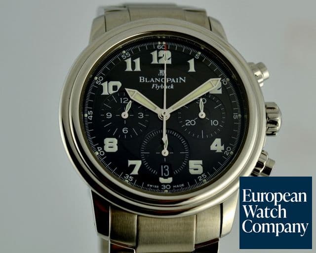 Image of Blancpain Flyback Chronograph Black Dial SS/SS 38MM