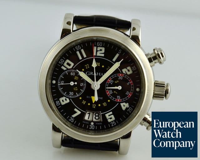 Image of Graham Silverstone Flyback Chrongraph GMT SS/Strap