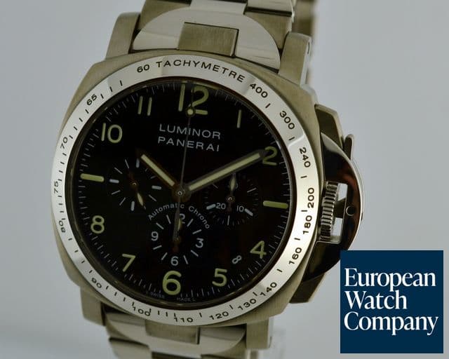 Image of Panerai Luminor Chronograph 40MM Titanium / Steel Bracelet E Series(2002)