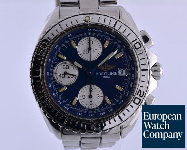 Image of Breitling Shark Chronograph SS/SS Blue Dial 41MM