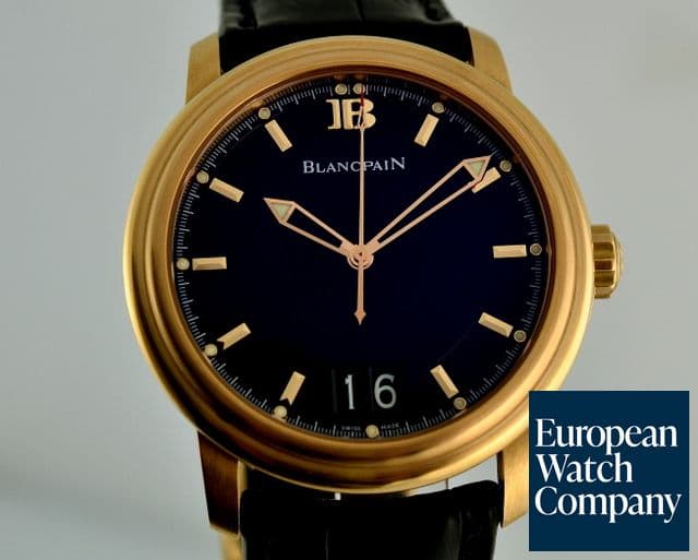 Image of Blancpain Leman Big Date 18K Rose Gold LIMITED