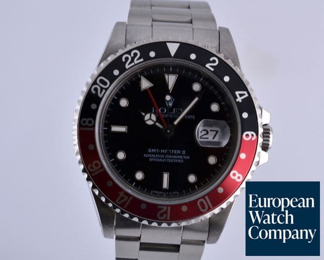 Image of Rolex GMT Master II SS Red / Black Coke Bezel 