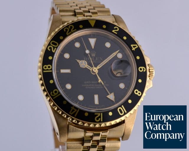 Image of Rolex GMT Master II 18K YG/YG Black Dial Circa 1984