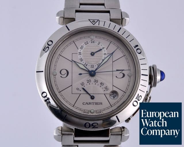Image of Cartier Pasha Power Reserve GMT SS/SS 38.5MM
