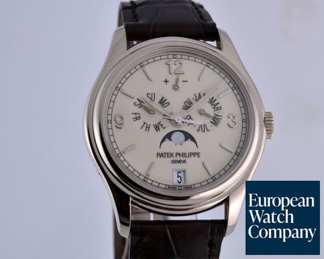 Image of Patek Philippe Annual Calendar 18K White Gold Porcelain Dial 39MM

