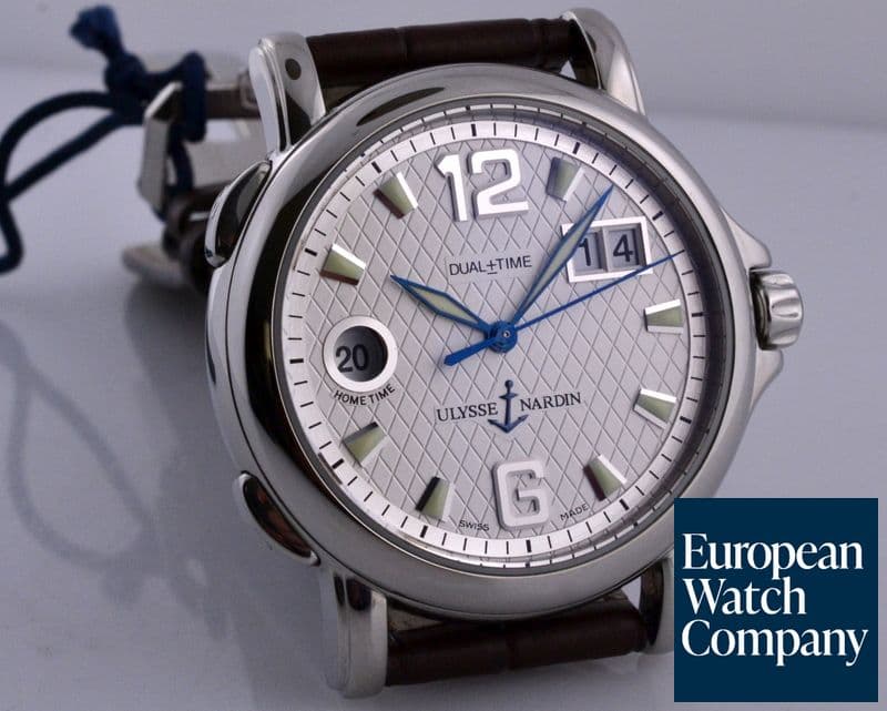 Image of Ulysse Nardin GMT San Marco GMT Big Date SS 40MM Silver Dial