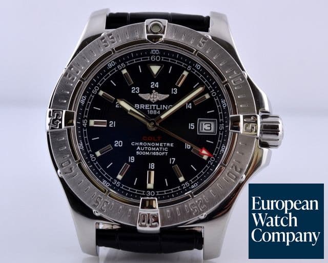 Image of Breitling Colt Automatic II SS / Rubber Black Dial 41MM