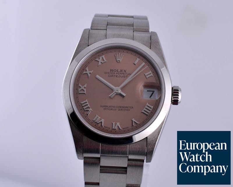 Image of Rolex Datejust Midsize Salmon Dial Roman P Series (2000 1/2)