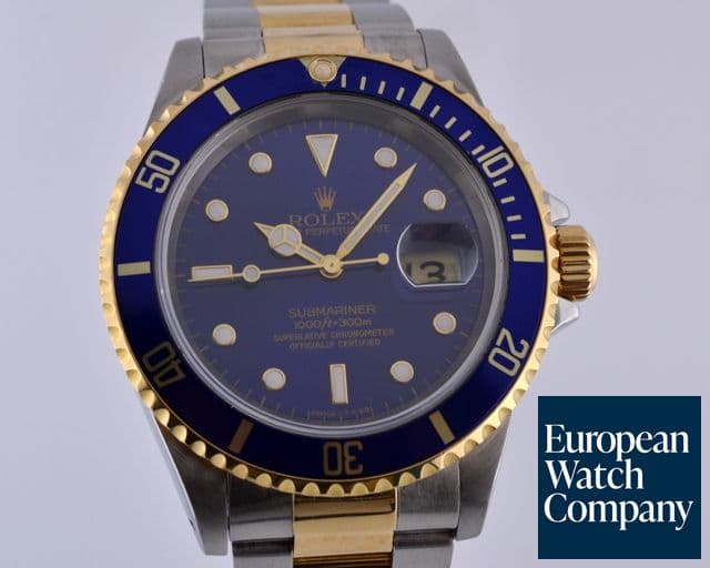 Image of Rolex Submariner 2 Tone Blue Dial T Series (1996)