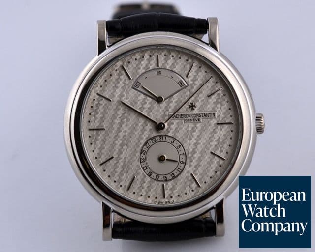Image of Vacheron Constantin Les Historiques Power Reserve 18K White Gold Silver Dial