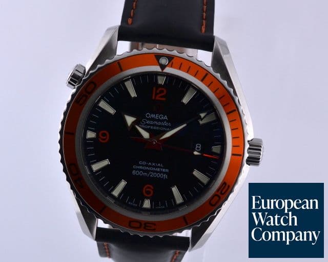 Image of Omega Seamaster Planet Ocean Co-Axial Orange Bezel SS / Rubber 45.5MM
