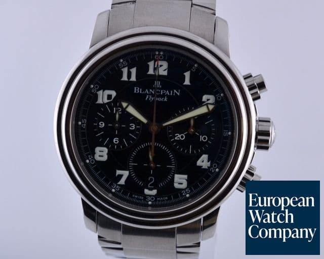 Image of Blancpain Flyback Chronograph Black Dial SS/SS 38MM