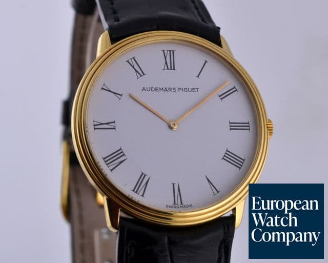 Image of Audemars Piguet Vintage Thin 18K Yellow Gold Quartz Roman Numerals