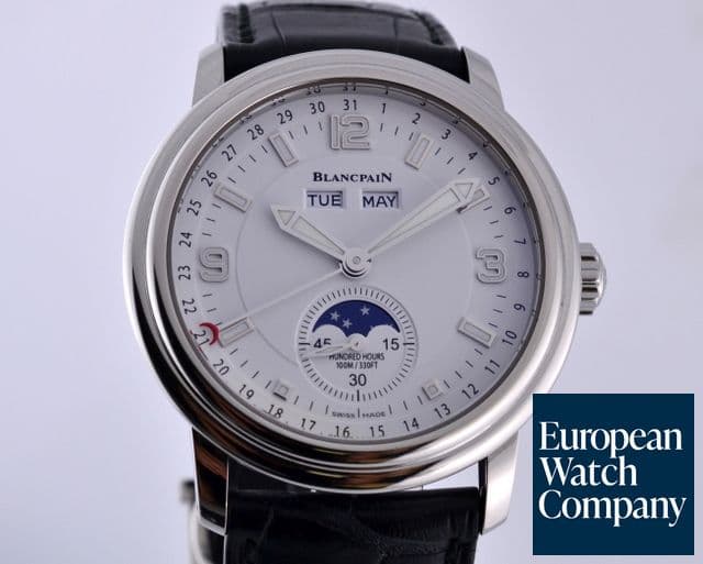 Image of Blancpain Triple Date Moon SS White Dial 40MM