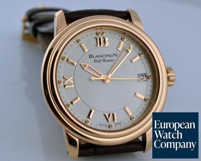 Image of Blancpain Leman Half-Hunter 18K Rose Gold LIMITED 38MM