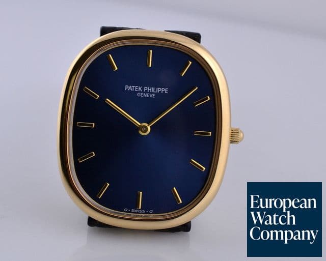 Image of Patek Philippe Golden Ellipse 18K Yellow Gold Blue Dial 35MM  
