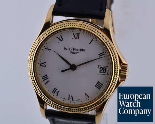 Image of Patek Philippe Calatrava 18K Yellow Gold Hobnail Bezel 37MM
