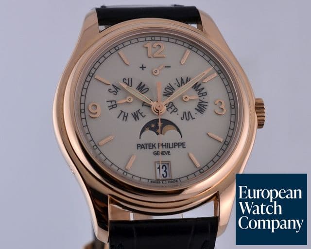 Image of Patek Philippe Annual Calendar 18K Rose Gold Porcelain Dial 39MM
