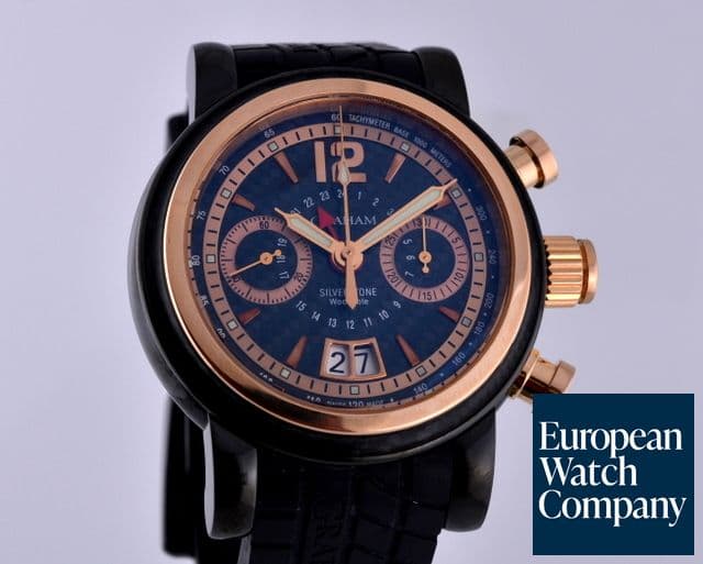 Image of Graham  Grand Silverstone Flyback GMT Chrongraph
Black PVD