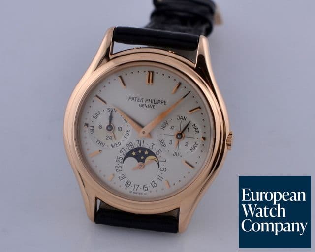 Image of Patek Philippe Perpetual Calendar 18K Rose Gold Silver Dial 36MM
