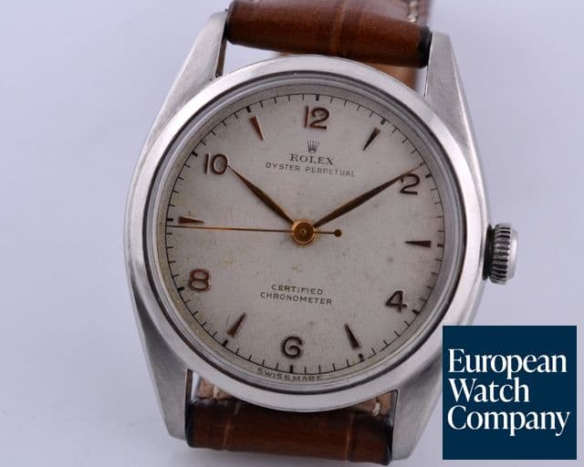 Image of Rolex Steel Silver Dial Arabic Circa 1947 32MM