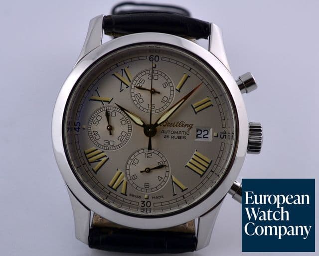 Image of Breitling Navitimer Grand Premier Chronograph SS Silver Roman Dial 39.7MM